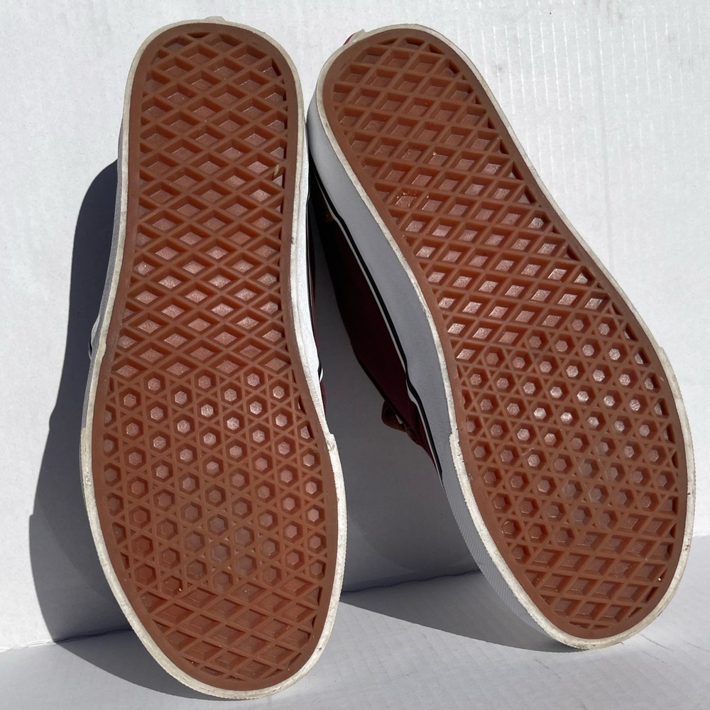 Vans Atwood Maroon & Brown Low-Top Sneakers | Womens 9 / Mens 7 | Like New - Picture 3 of 5